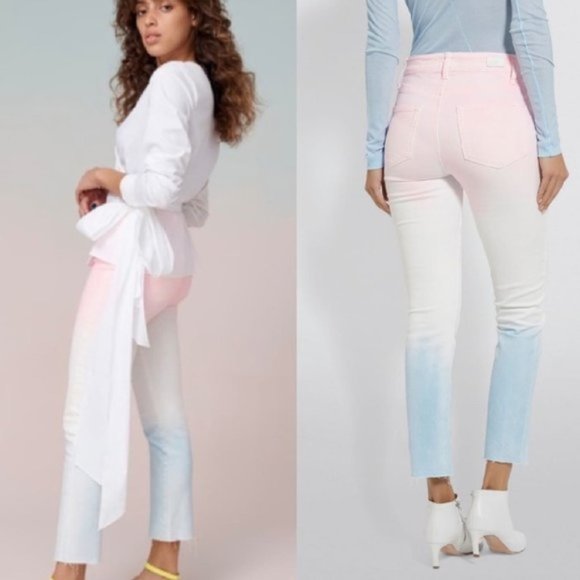 PAIGE Denim - Paige Hoxton Pastel High Rise Jeans Size 27 NWT